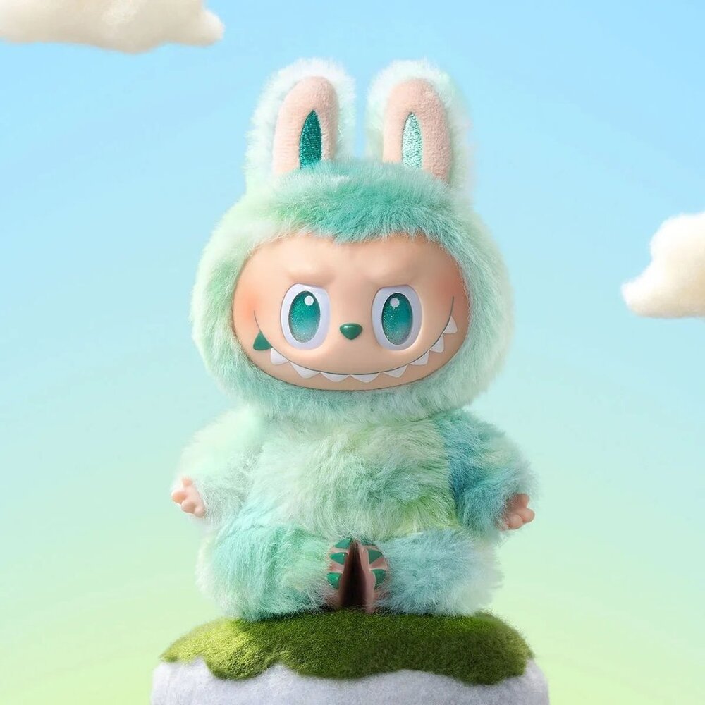 100% Authentic Big into Energy SERENITY Labubu from Popmart w drawstring bag!